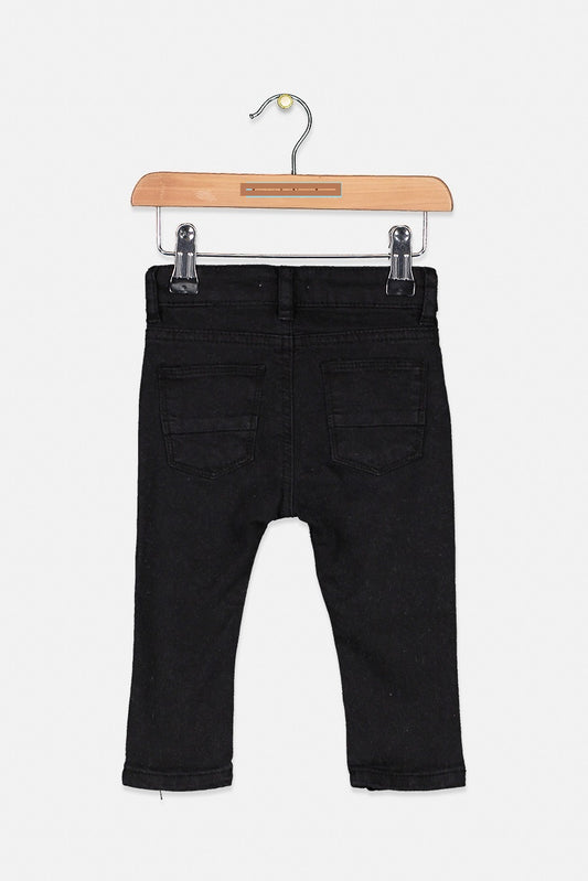 Lefties Baby Boy Pull On Snap Pants, Black