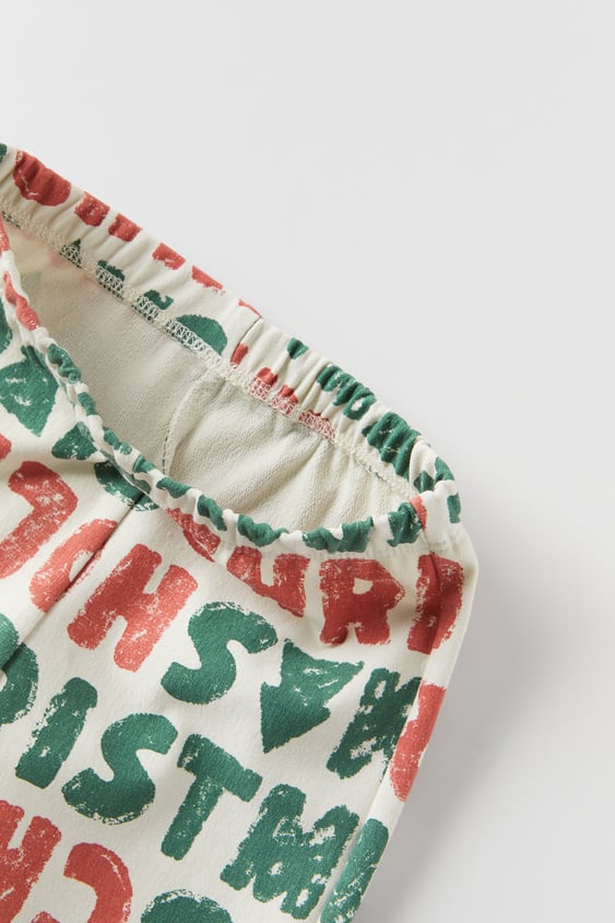 ZARA LETTER PRINT LEGGINGS