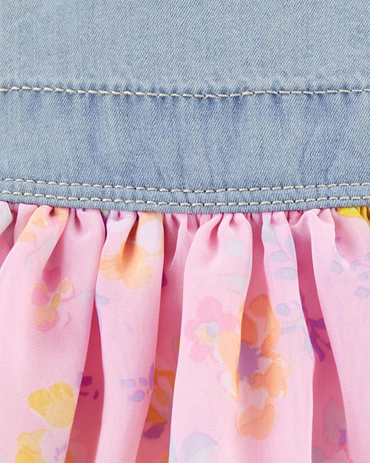 OshKosh Denim Floral Jumper