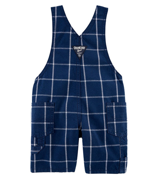 OshKosh B'Gosh Checkered Shortalls - Navy