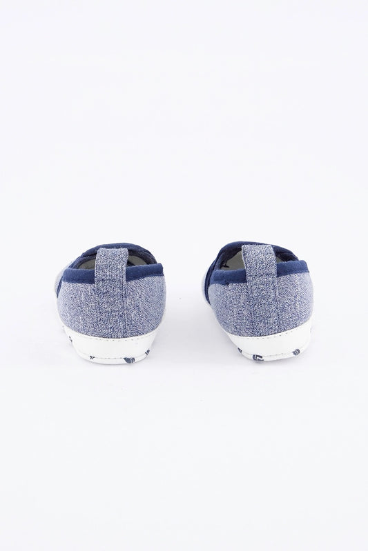 ZY Toddler's Boy Pre Walk Shoes, Wash Navy