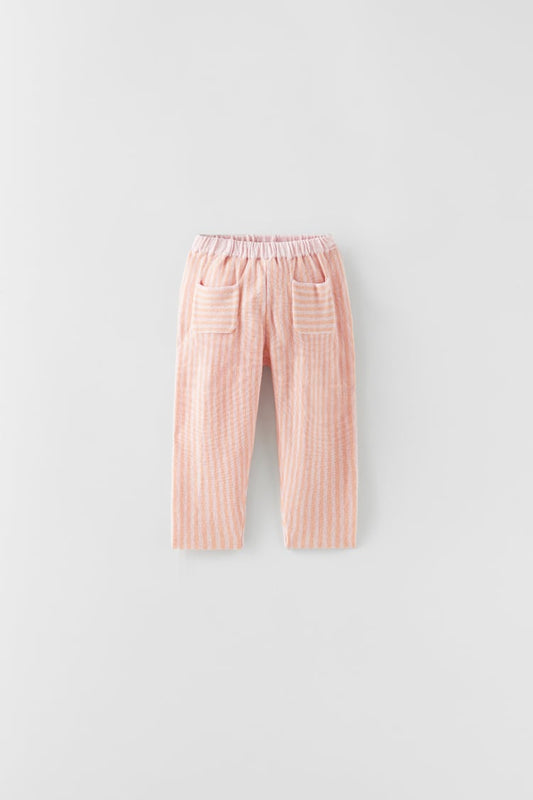 ZARA STRIPED KNIT TROUSERS
