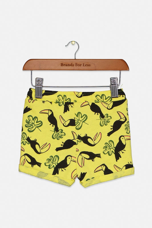 Reserved Toddler Girl's All-Over Printed Pajama Short