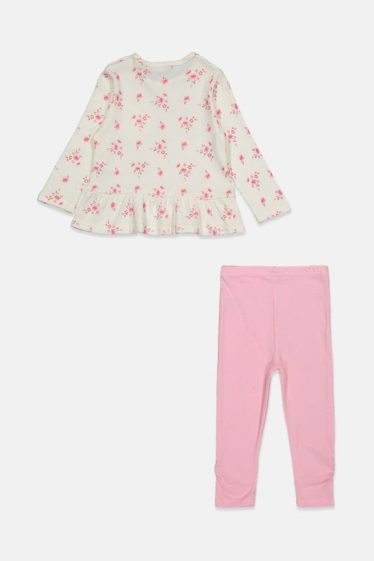 Lily & Jack Toddler Girl's Floral Top And Legging Set