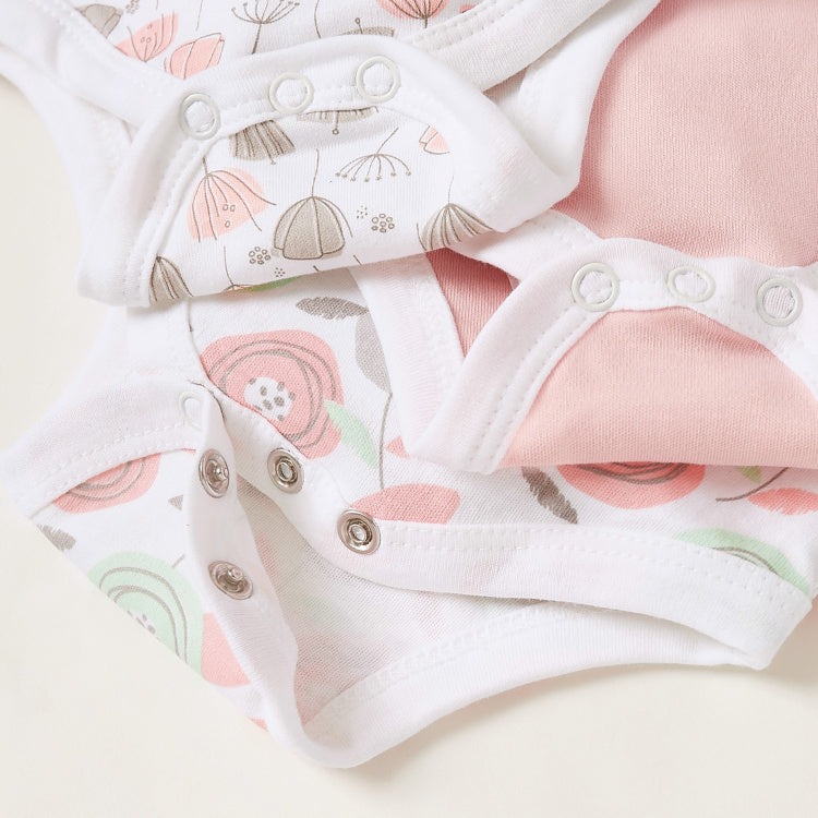 Juniors Printed Bodysuit with Short Sleeves - Set of 5