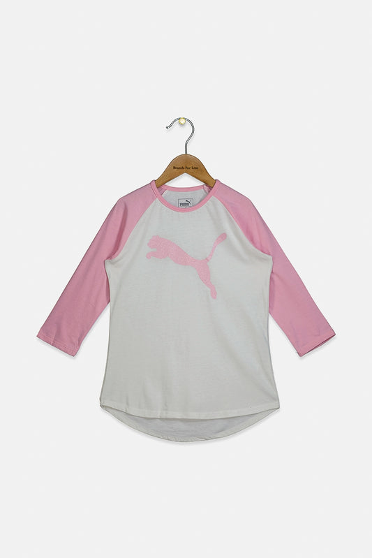 Puma Kids Girls Color blocked Long Sleeve Top