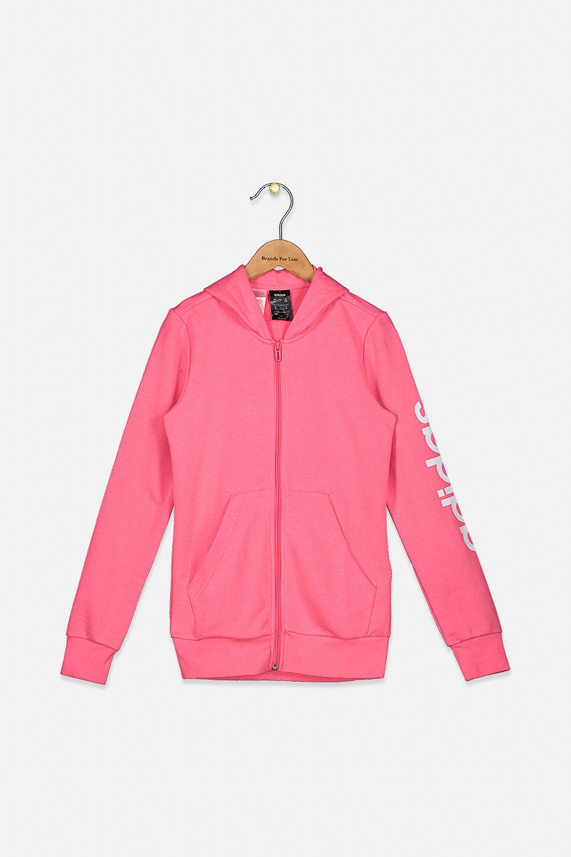 Adidas Kids Girls Linear Hoodie