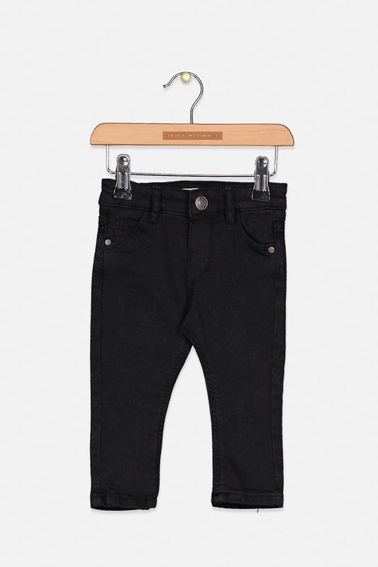 Lefties Baby Boy Pull On Snap Pants, Black