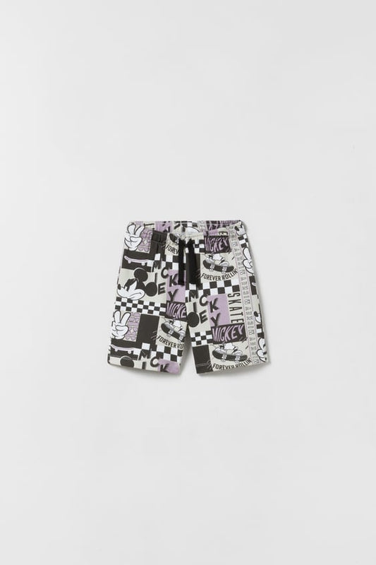 ZARA MICKEY MOUSE DISNEY BERMUDA SHORTS