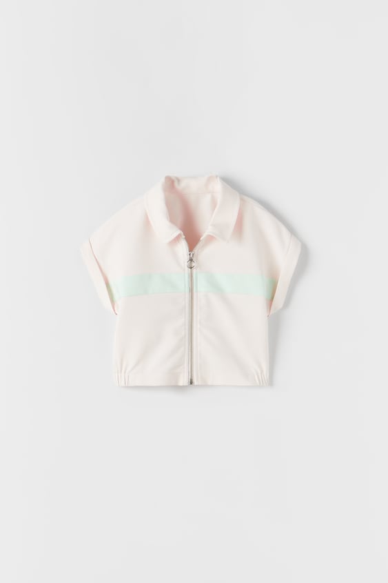 ZARA SPORTY JACKET WITH STRIPE