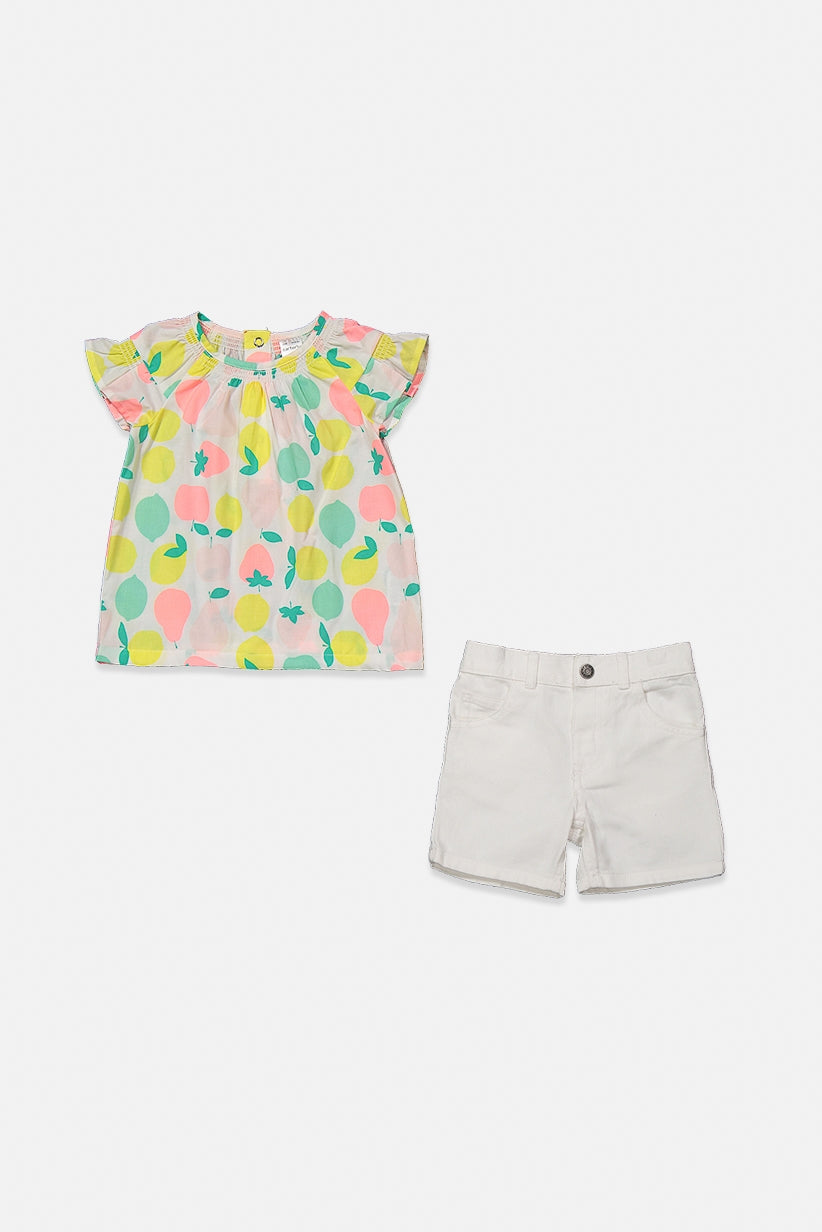 Carters Baby Girl's Fruit-Print Cotton Tunic Set