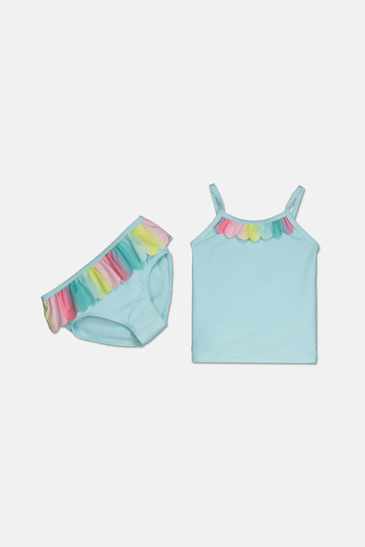 Carters Baby Girls 2-Pc Ruffled Top & Panty, Turquoise