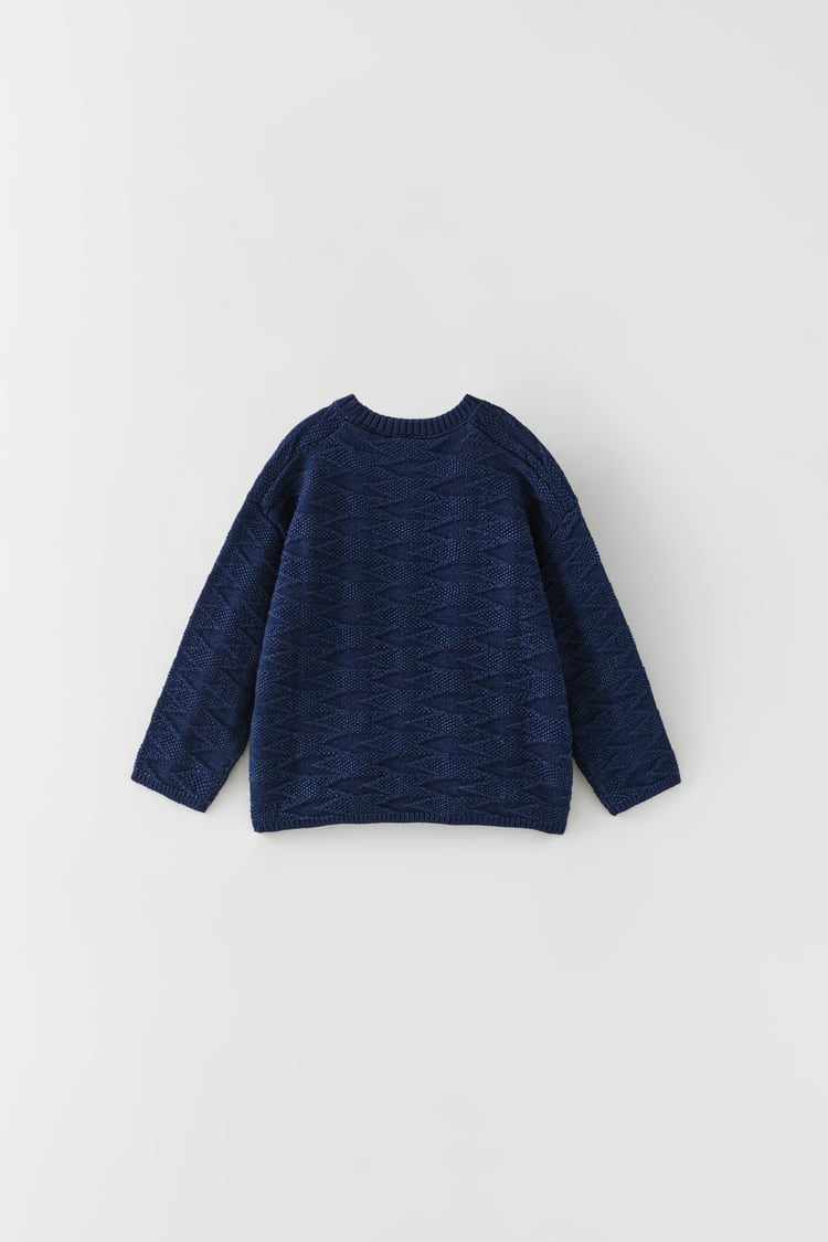 ZARA TEXTURED KNIT SWEATER