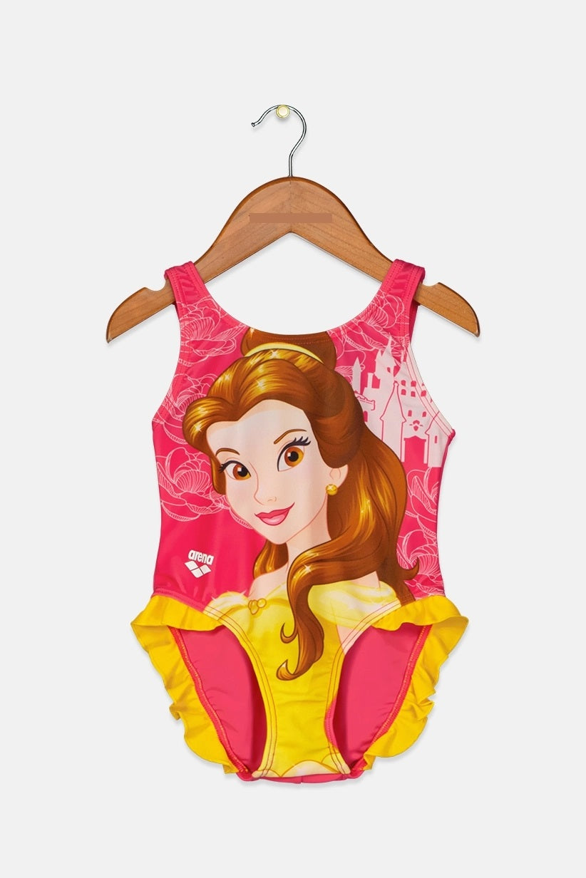 Arena Toddler Girl's Princess Belle Printed One Piece Swimsuit