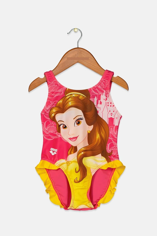 Arena Toddler Girl's Princess Belle Printed One Piece Swimsuit