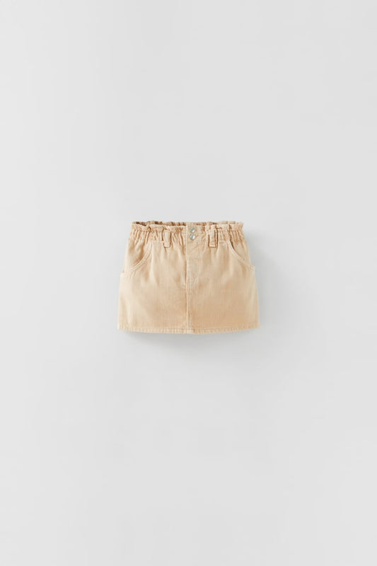 ZARA DENIM SKIRT BRICK