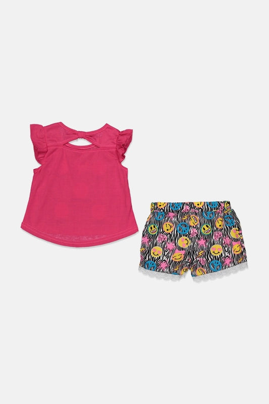 Diva Toddler Girls Graphic Top and Shorts Set,