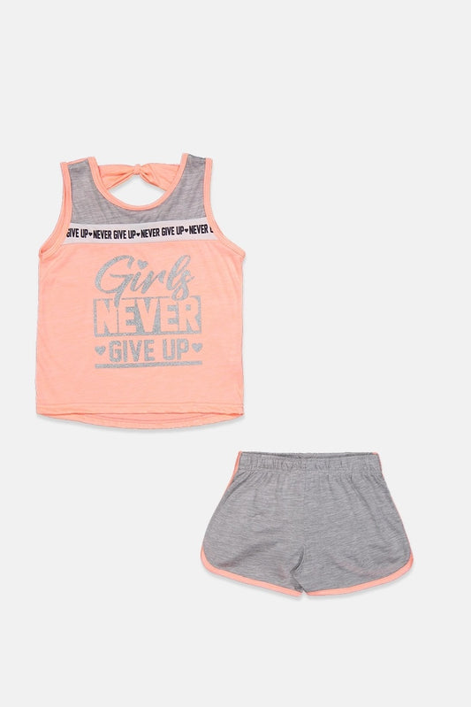 DIVA Toddler Girl's 2pcs Set Sleeveless Top & Short