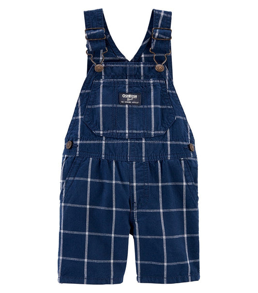 OshKosh B'Gosh Checkered Shortalls - Navy