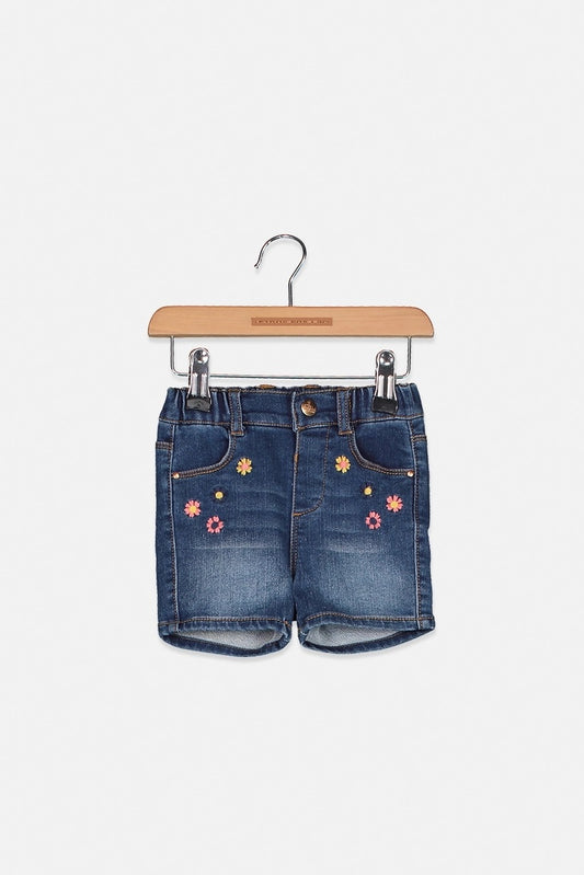 ZY Toddler Girl's Denim Short, Blue