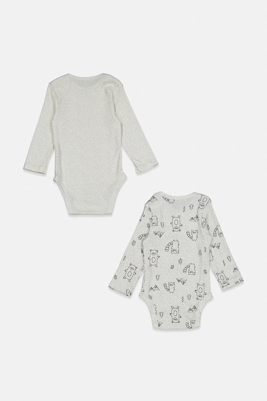 Fox & Bunny By Sinsay Toddler 2 Pcs. Allover Print Longsleeve Bodysuit