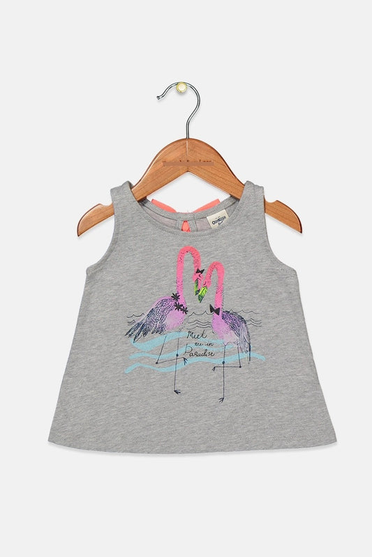 Osh Kosh Toddler's Girl Round Neck Short Sleeve Graphic Print Top