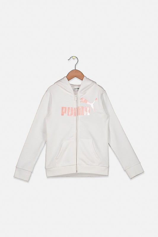 PUMA Kids Girl's Brand Logo Long Sleeve Hoody