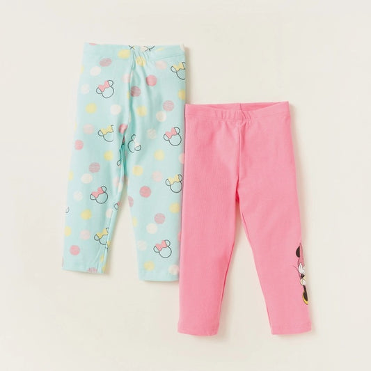 Minnie Mouse Print Leggings - Set of 2