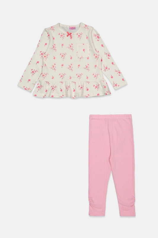 Lily & Jack Toddler Girl's Floral Top And Legging Set