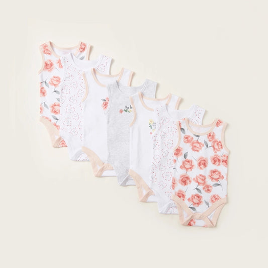 Juniors Printed Bodysuit - Set of 7