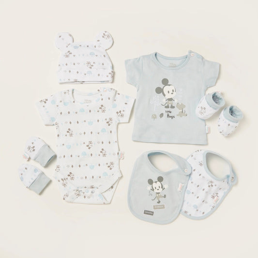 Disney Mickey Mouse Print 8-Piece Clothing Gift Set