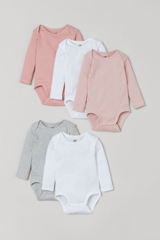 H&M 5-Pack cotton bodysuits