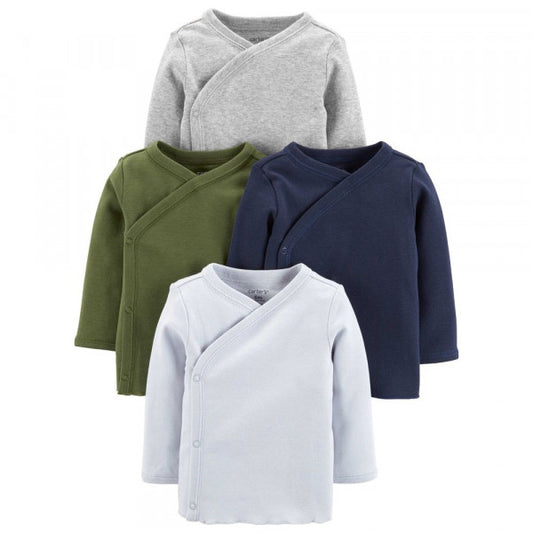 Carters 4-Pack Side-Snap Tees(multicolor)